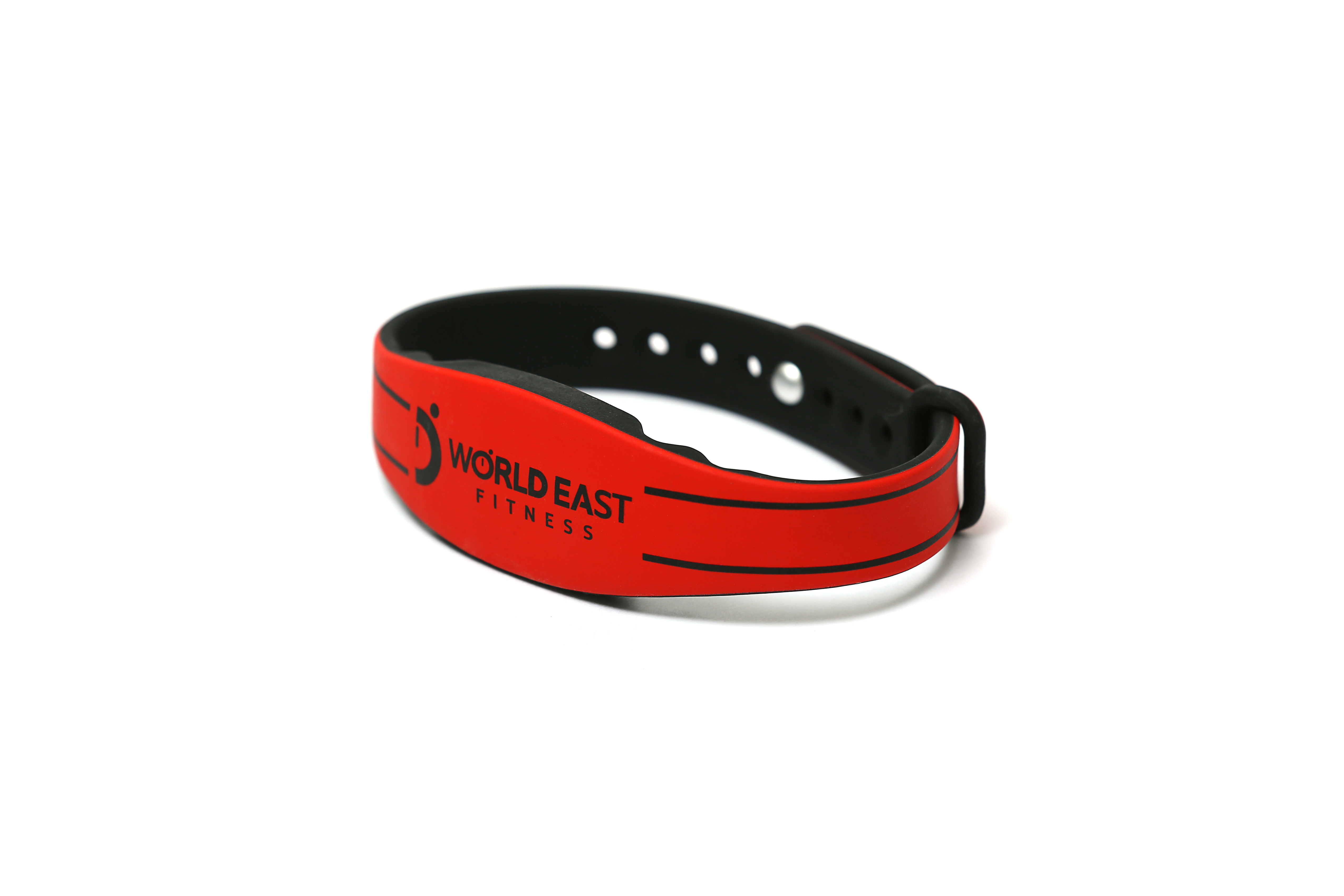 Adjustable Custom RFID Silicone Wristband - Dual Color (EB-MX001)